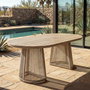 Mesa Comedor Polywood-Pe Ratán Exterior 180 X 90 X 76,50 cm