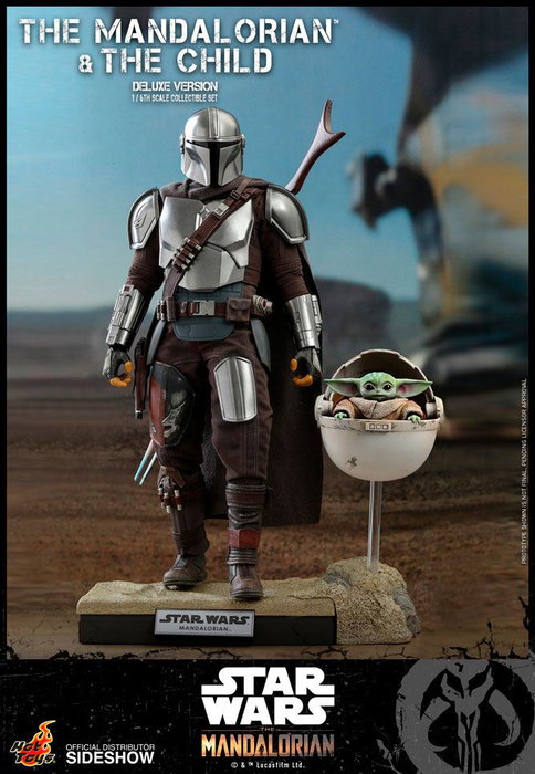 Hot Toys Star Wars The Mandalorian Pack de 2 Figuras 1/6 The Mandalorian & The Child Deluxe 30 cm
