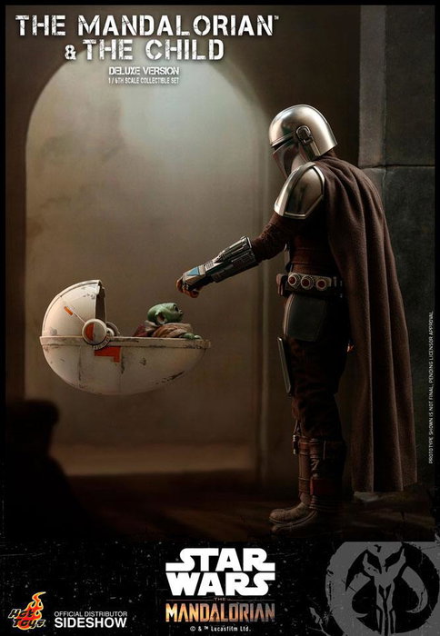 Hot Toys Star Wars The Mandalorian Pack de 2 Figuras 1/6 The Mandalorian & The Child Deluxe 30 cm