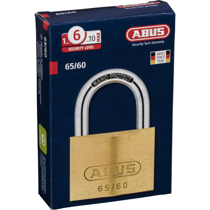 Abus 65/60 SL 6 Candado de Latón Abus 65/60 SL 6 Candado de Latón