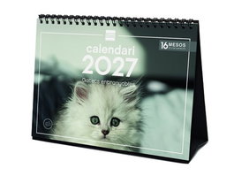 Finocam Calendario de Sobremesa 2027 con Imágenes de Gatitos en Catalán
