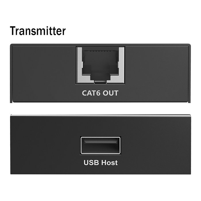 Digitus DA-73120 Extensor USB 2.0 con 4 puertos USB-A, 150 m, Negro Digitus DA-73120 Extensor USB 2.0 con 4 puertos USB-A, 150 m, Negro
