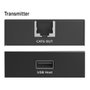 Digitus DA-73120 Extensor USB 2.0 con 4 puertos USB-A, 150 m, Negro