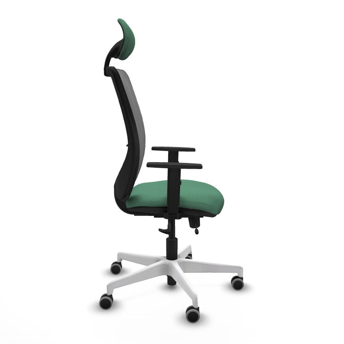 PIQUERAS Y CRESPO Silla de oficina Zulema Verde esmeralda y Gris PIQUERAS Y CRESPO Silla de oficina Zulema Verde esmeralda y Gris