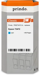 Prindo Cartucho de tinta cian PRIET3472 Classic XL