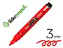 Liderpapel Rotulador Acrylic Base Agua para Todo Tipo de Superficie, Punta Redonda 3 mm, Rojo