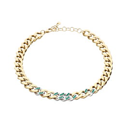 Chiara Ferragni Collar Bossy Chain Verde