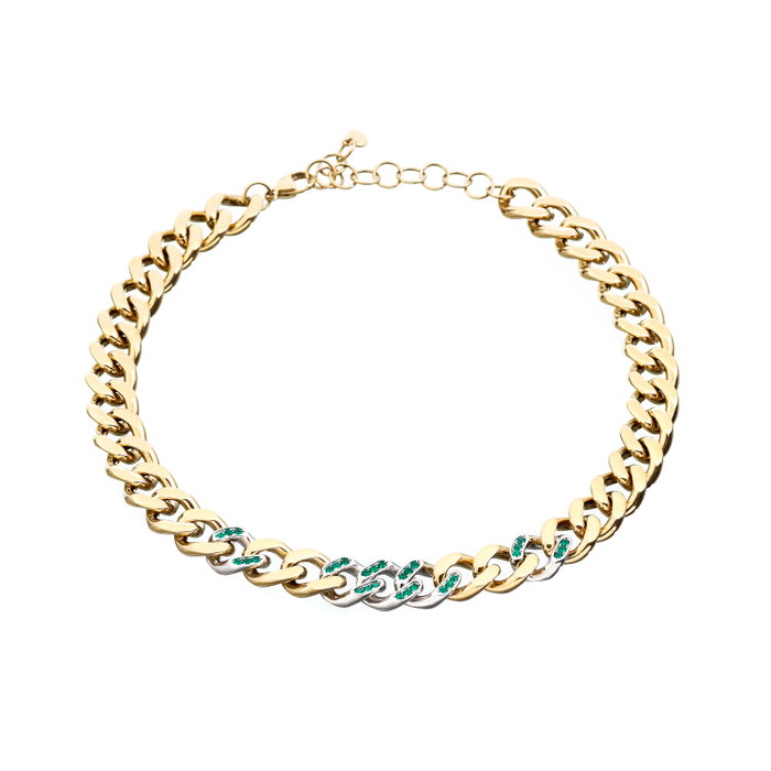 Chiara Ferragni Collar Bossy Chain Verde Chiara Ferragni Collar Bossy Chain Verde
