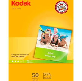 Kodak Papel Fotográfico A4 180g - Pack de 50 Hojas