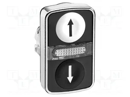 SCHNEIDER ELECTRIC Interruptor Doble 22mm Blanco/Negro