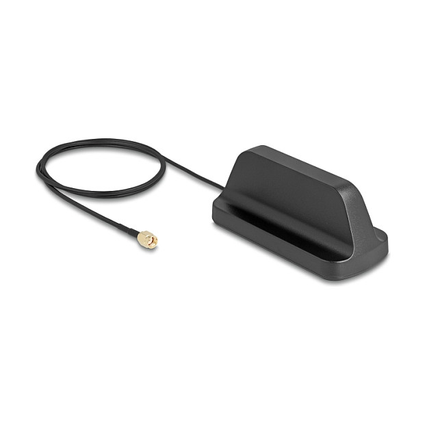 DeLOCK 81453 Antena WiFi 7 Exterior 2.4-7.125 GHz, Omni 3.6 dBi con Conector RP-SMA Macho, Cable ULA100 1m, Pie Magnético, Negro DeLOCK 81453 Antena WiFi 7 Exterior 2.4-7.125 GHz, Omni 3.6 dBi con Conector RP-SMA Macho, Cable ULA100 1m, Pie Magnético, Negro