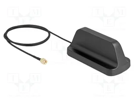 DeLOCK Antena WiFi 7 Omnidireccional RP-SMA con Cable ULA100 de 1 m, Exterior, Negro