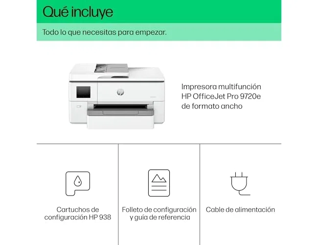 HP OfficeJet Pro 9720e Multifunción A3 Color Gris HP OfficeJet Pro 9720e Multifunción A3 Color Gris