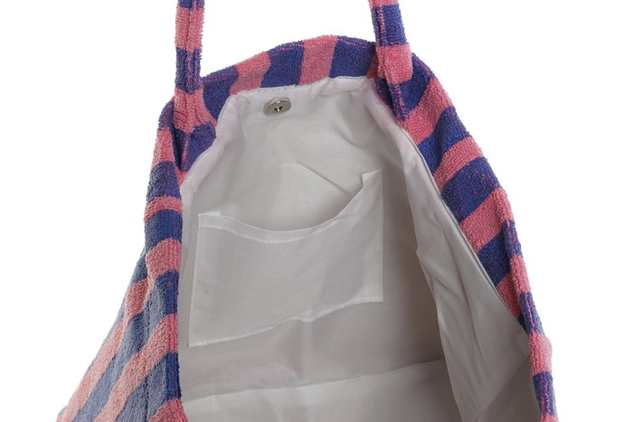 DKD Home Decor Bolso Mediterraneo Multicolor Poliester 24 x 35 x 58 cm (4 Unidades)