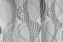 DKD Home Decor Cortina Tradicional Gris Poliester 270 x 140 cm (2 Unidades)