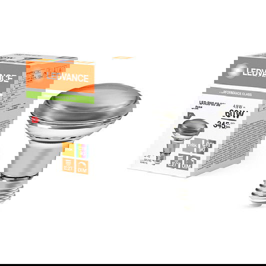 OSRAM R806036 Lámpara LED Reflector Regulable 4.9W 927 E27 345 lm Blanco Cálido