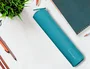 Liderpapel Estuche portatodo slim cilíndrico azul turquesa