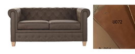 DKD Home Decor Sofá de 2 Plazas Marrón