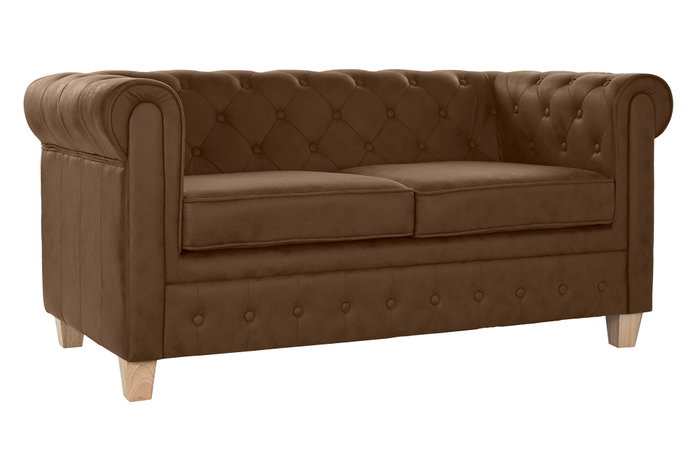 DKD Home Decor Sofá de 2 Plazas Marrón DKD Home Decor Sofá de 2 Plazas Marrón