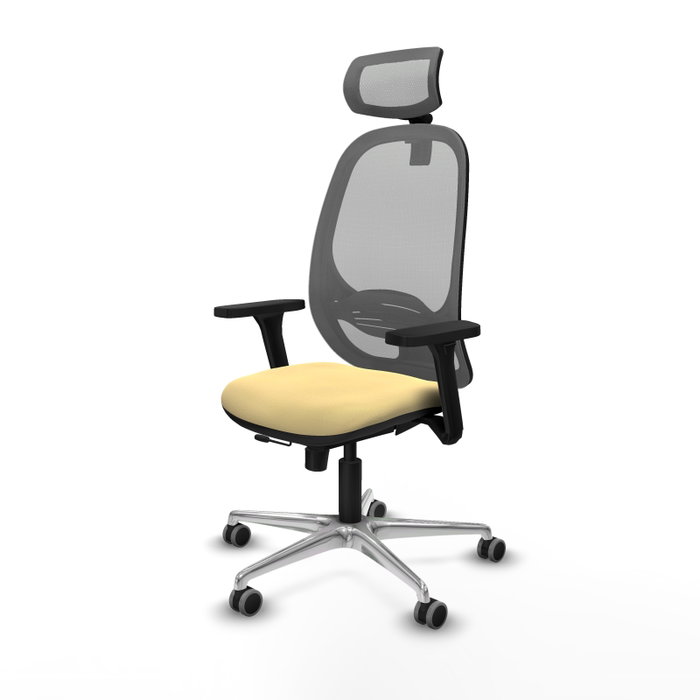 PIQUERAS Y CRESPO Silla de oficina Cilanco Crema y Gris PIQUERAS Y CRESPO Silla de oficina Cilanco Crema y Gris