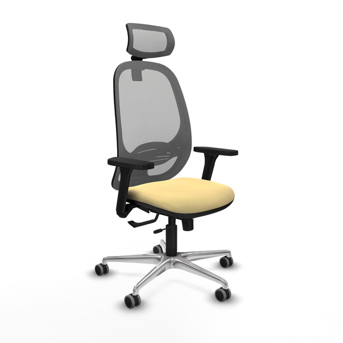 PIQUERAS Y CRESPO Silla de oficina Cilanco Crema y Gris PIQUERAS Y CRESPO Silla de oficina Cilanco Crema y Gris