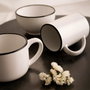 Quid Taza Jumbo Snow Filo Blanco y Negro 40 cl