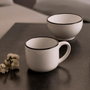 Quid Taza Jumbo Snow Filo Blanco y Negro 40 cl