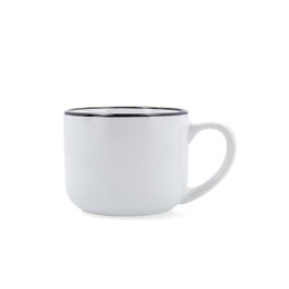 Quid Taza Jumbo Snow Filo Blanco y Negro 40 cl