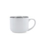 Quid Taza Jumbo Snow Filo Blanco y Negro 40 cl