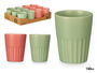 Vessia Vaso Cortado Surtidos Rosa Menta 150 ml 7x7x8 cm Cerámica (Set de 36)