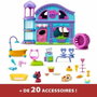 Bandai Littlest Pet Shop The Big House con 3 mascotas e inclusión exclusiva