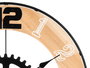 Giftdecor Reloj de Pared Engranaje Metal 60 cm (Set de 4)