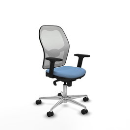PIQUERAS Y CRESPO Silla de oficina Jorquera Azul cielo y Blanco