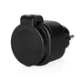 Smartwares Set de Mini Enchufes para Exterior SH4-99653 Negro