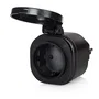 Smartwares Set de Mini Enchufes para Exterior SH4-99653 Negro