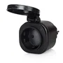 Smartwares Set de Mini Enchufes para Exterior SH4-99653 Negro