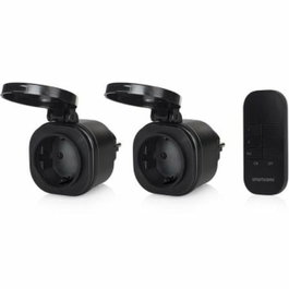 Smartwares Set de Mini Enchufes para Exterior SH4-99653 Negro