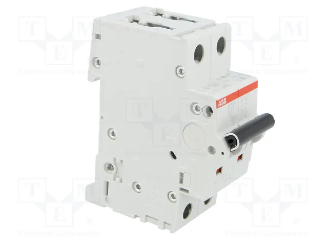ABB S200 S202-C25 Interruptor magnetotérmico 2 polos 25A 6kA