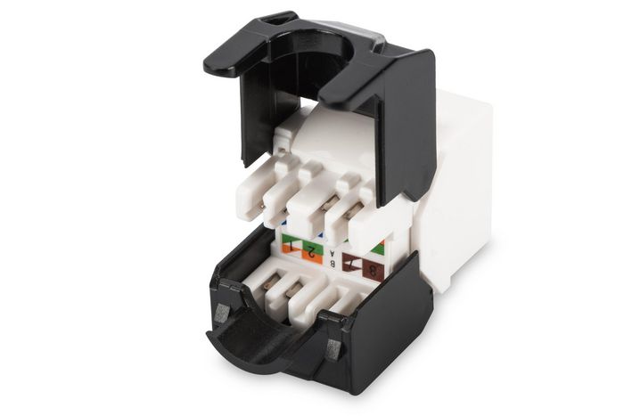 Digitus CAT 6 Keystone Jack RJ45, sin blindaje, instalación sin herramientas, codificado por colores