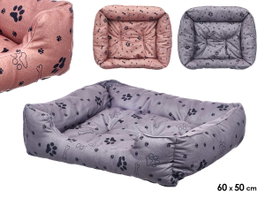 Mascow Cuna para Mascota Rectangular Gris y Marron 60x50 cm (Set de 6)
