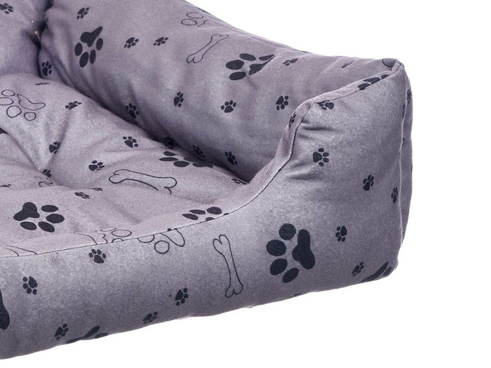 Mascow Cuna para Mascota Rectangular Gris y Marron 60x50 cm (Set de 6)