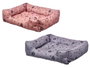 Mascow Cuna para Mascota Rectangular Gris y Marron 60x50 cm (Set de 6)