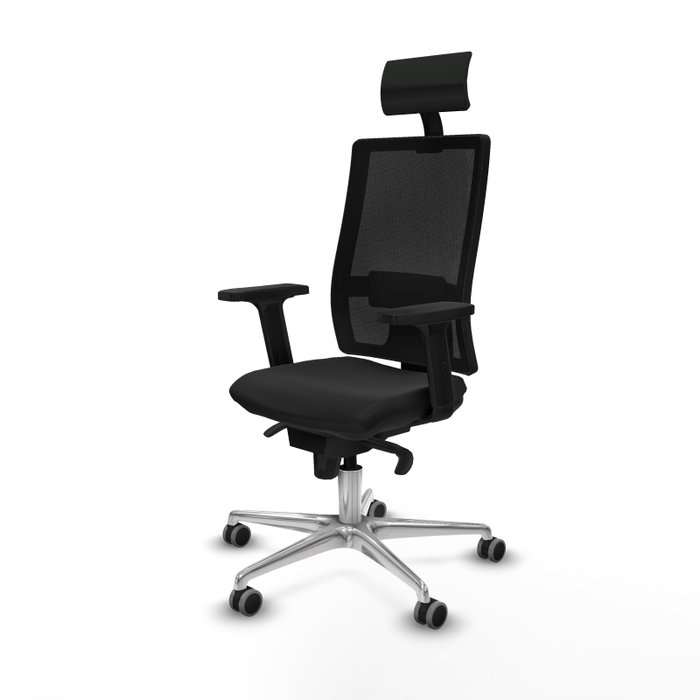 PIQUERAS Y CRESPO Silla de oficina Horna Negro con mecanismo Sincro