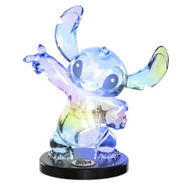 Enesco Figura Colección Disney Stitch Edición Limitada Espítitu Aloha - Figura Transparente con Base Negra, 28 cm