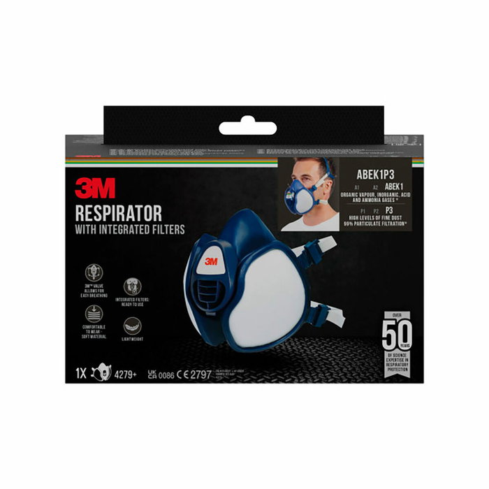 3M Mascarilla 4279+ con filtros combinados ABEK1P3 3M Mascarilla 4279+ con filtros combinados ABEK1P3