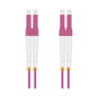 Helos Cable de patch de fibra óptica LC Multi-Mode a LC Multi-Mode 1,5 m OM4 Erikaviolett