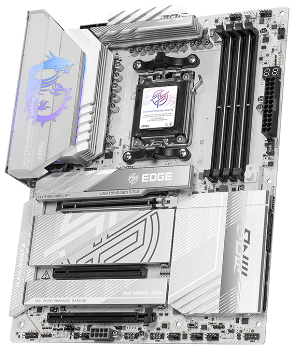 MSI MPG X870E EDGE TI WiFi Placa Base AMD X870E Zócalo AM5 ATX DDR5 Wifi 7 MSI MPG X870E EDGE TI WiFi Placa Base AMD X870E Zócalo AM5 ATX DDR5 Wifi 7