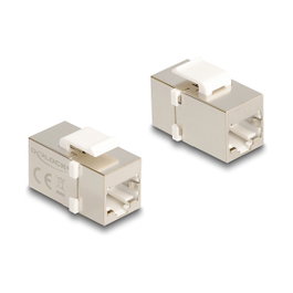 DeLOCK 90637 Módulo Keystone RJ45 hembra a RJ45 hembra Cat.6 FTP Plano