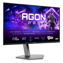 AOC AG326UD Monitor Gaming 31.5" (80.01cm) 4K Ultra HD QD-OLED 0.03ms Tasa de Refresco 165Hz Negro