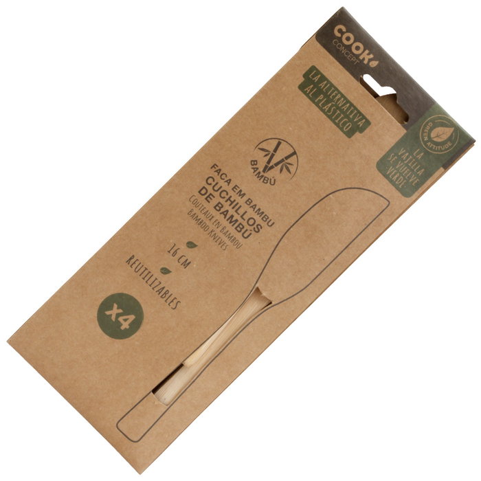 Cook Concept Set de 4 Cuchillos de Bambú ECO CONCEPT Cook Concept Set de 4 Cuchillos de Bambú ECO CONCEPT